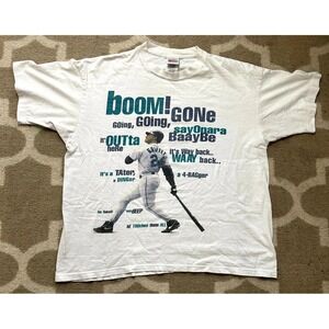 Vintage Nike AOP Shirt Mens Large Ken Griffey Jr. Home Run Chase